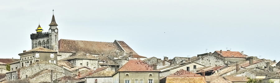 France Photograph - Rooftop Pano by Linda C Johnson France Photograph - Rooftop Pano by Linda C Johnson