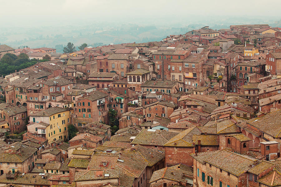 Rooftop View of Siena Italy Photograph by Kim Fearheiley