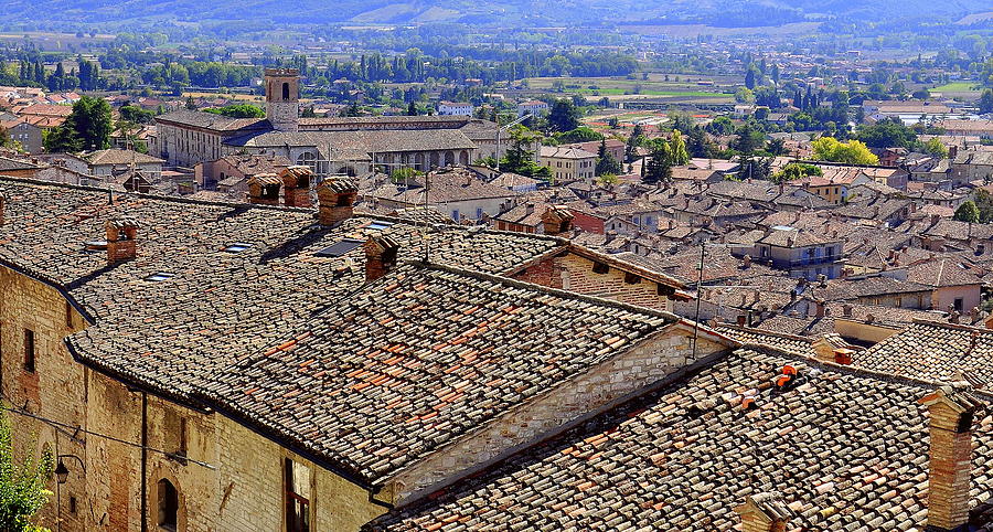 Rooftops Assisi  I I Photograph by Caroline Stella