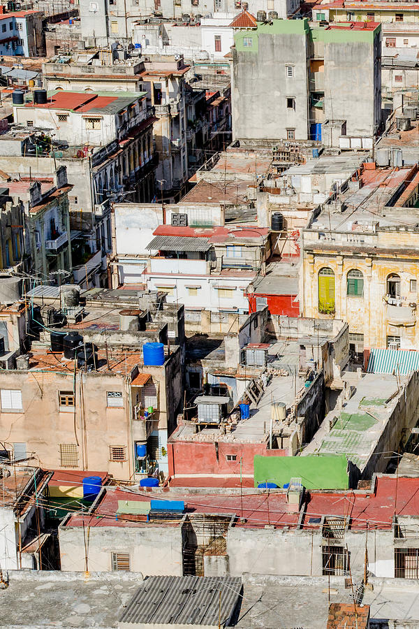 Rooftops in Havana Cuba Photograph by Rob Huntley