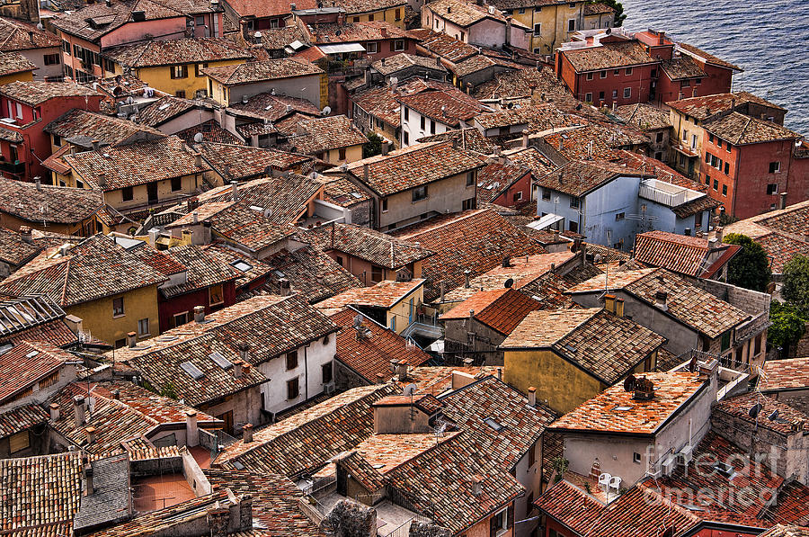 Rooftops of an ancient town Photograph by Brenda Kean