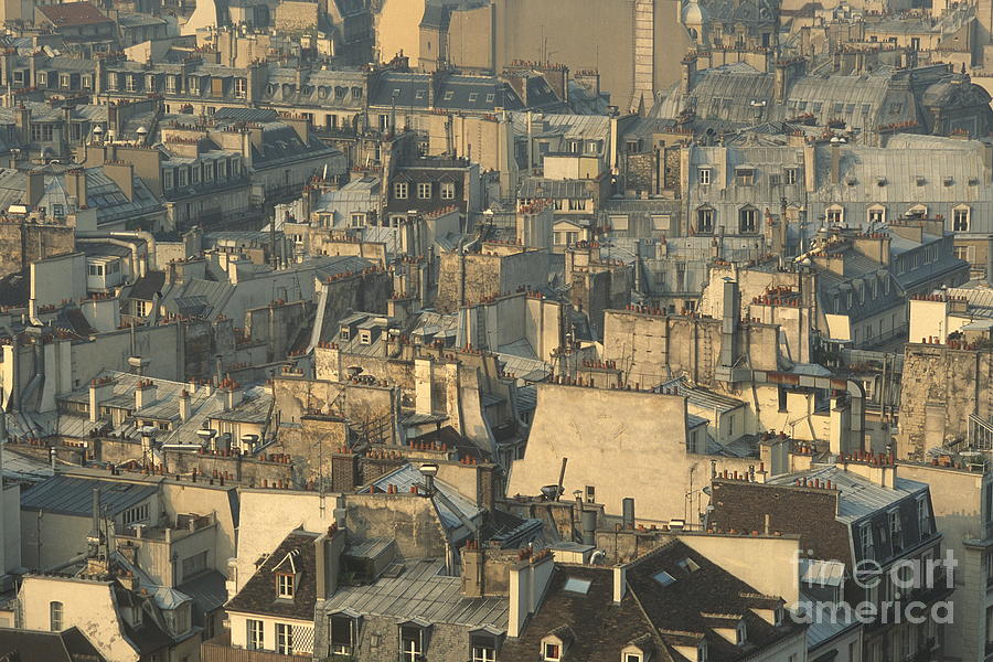 Architecture Photograph - Rooftops of Paris by Chris Selby