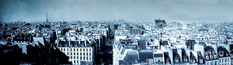 Rooftops of Paris - Selenium Treatment Photograph by Thomas Marchessault