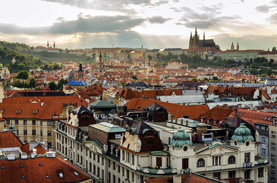 Rooftops of Prague 2 Photograph by Pablo Lopez