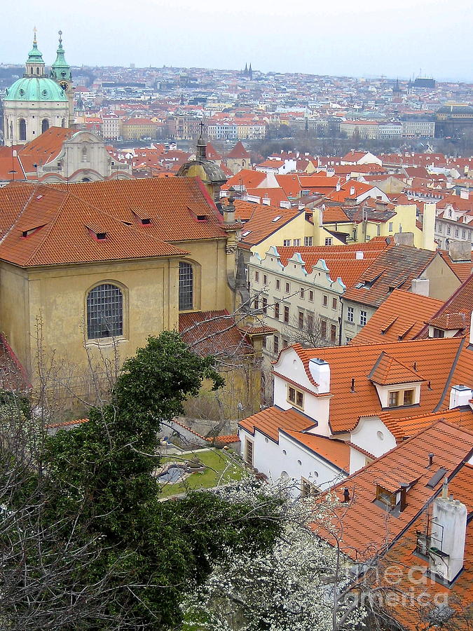 Rooftops of Prague Photograph by Suzanne Oesterling