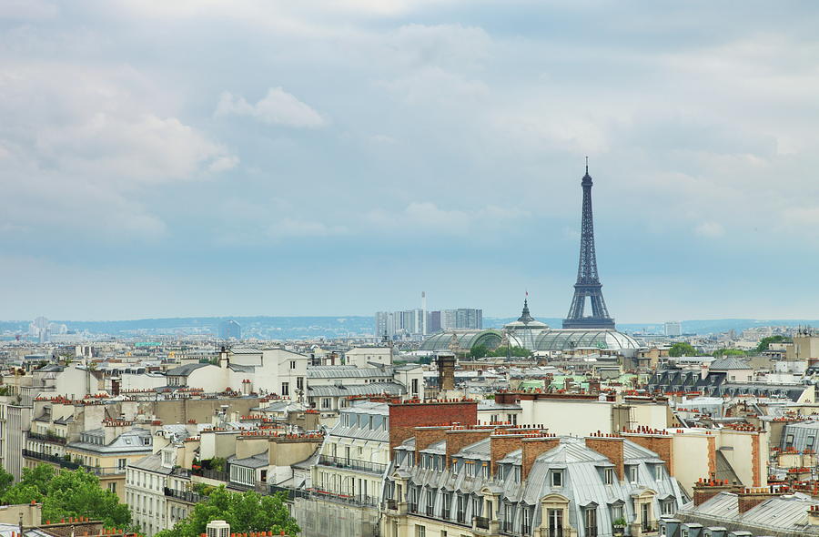 Rooftops Story - Paris City View Photograph by Svetoslava Slavova