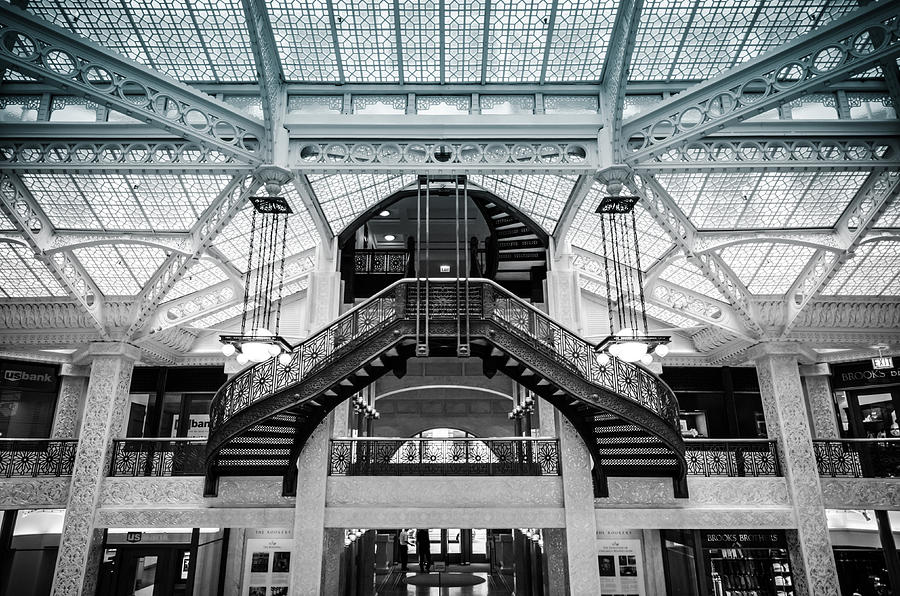 Rookery Building Atrium Photograph by Anthony Doudt