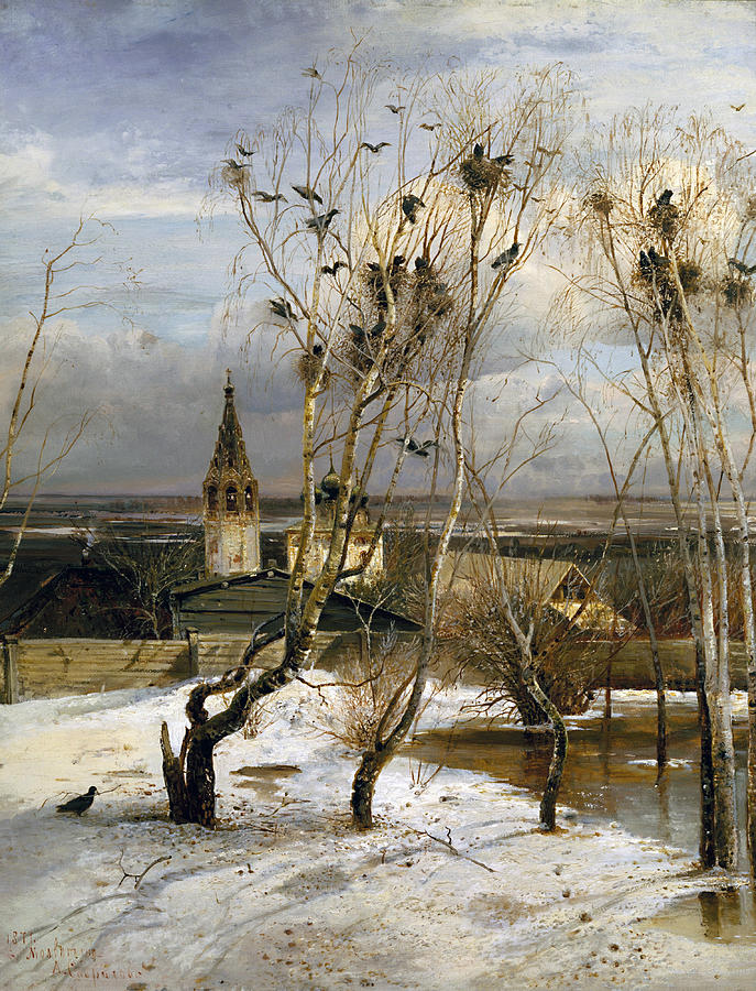 Rooks have Returned Painting by Alexei Savrasov