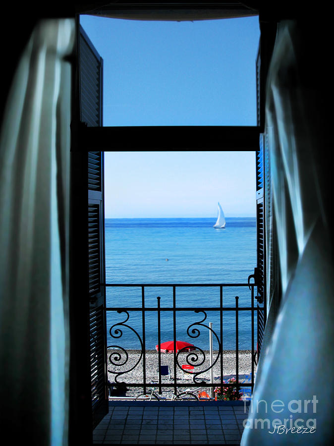Room With a View.Bordighera  Italy Photograph by Jennie Breeze