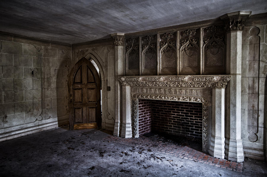 Room with fireplace Photograph by Marzena Grabczynska Lorenc