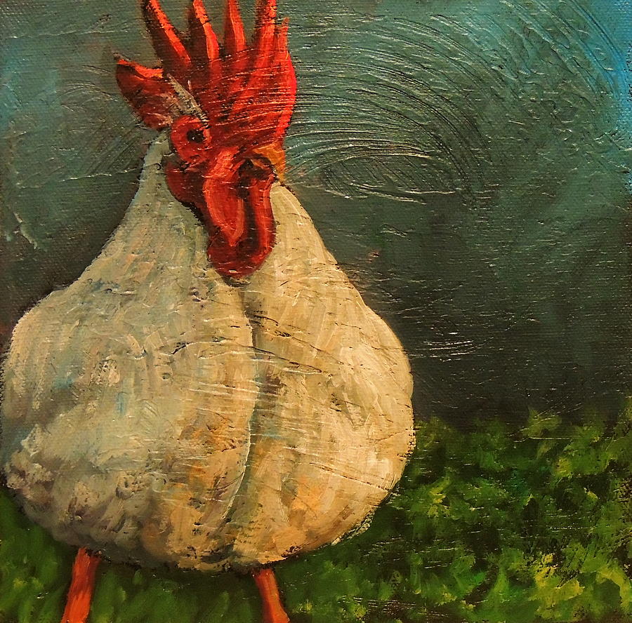 Rooster B Painting By Steven Guy Bilodeau | Fine Art America