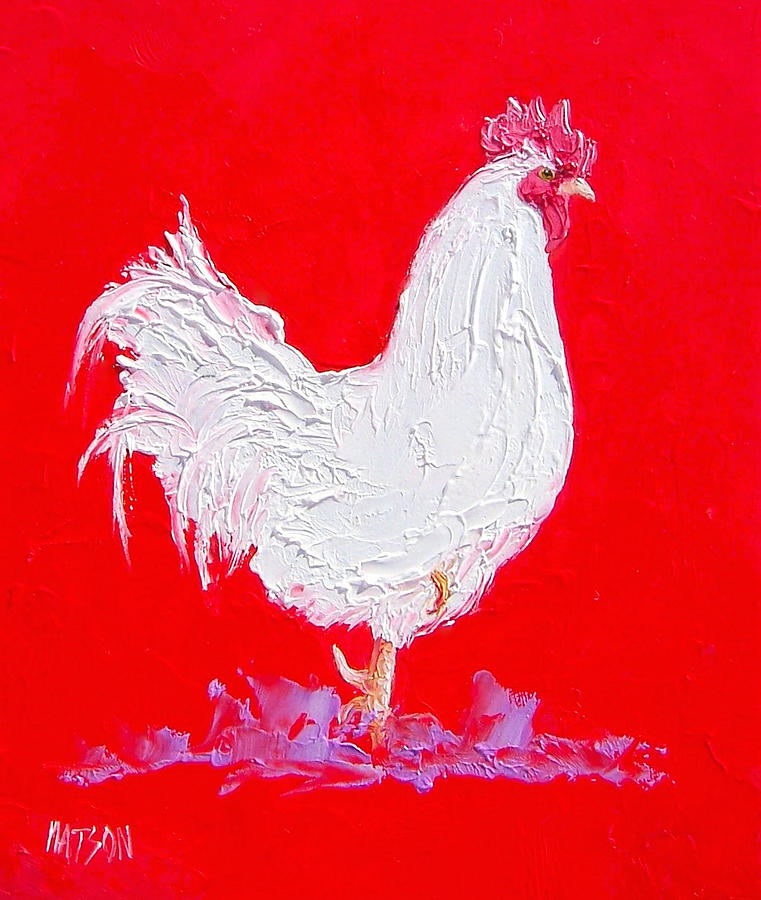 Rooster For The Country Kitchen Painting