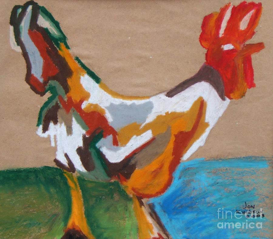 Rooster Drawing by Jon Kittleson