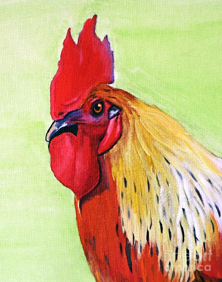 Rooster Painting by Kimatha Kesner - Fine Art America