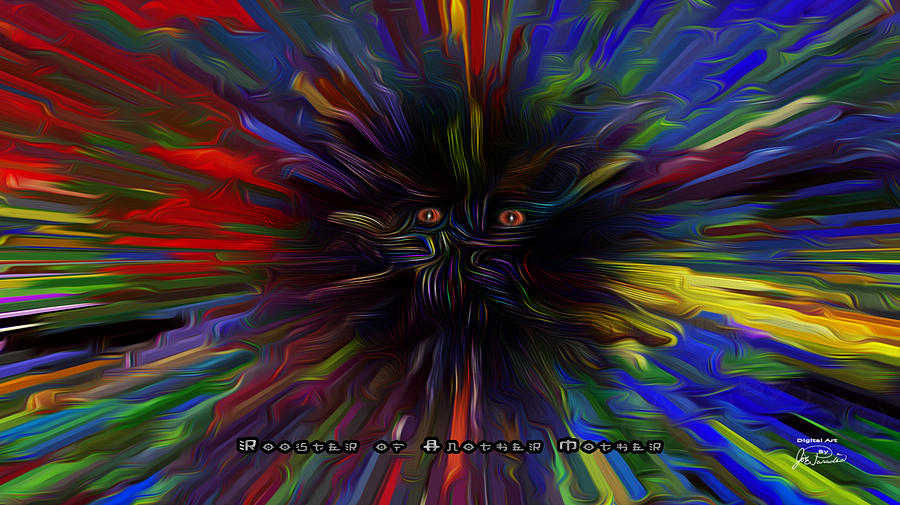 Abstract Digital Art - Rooster of Another Mother by Joe Paradis