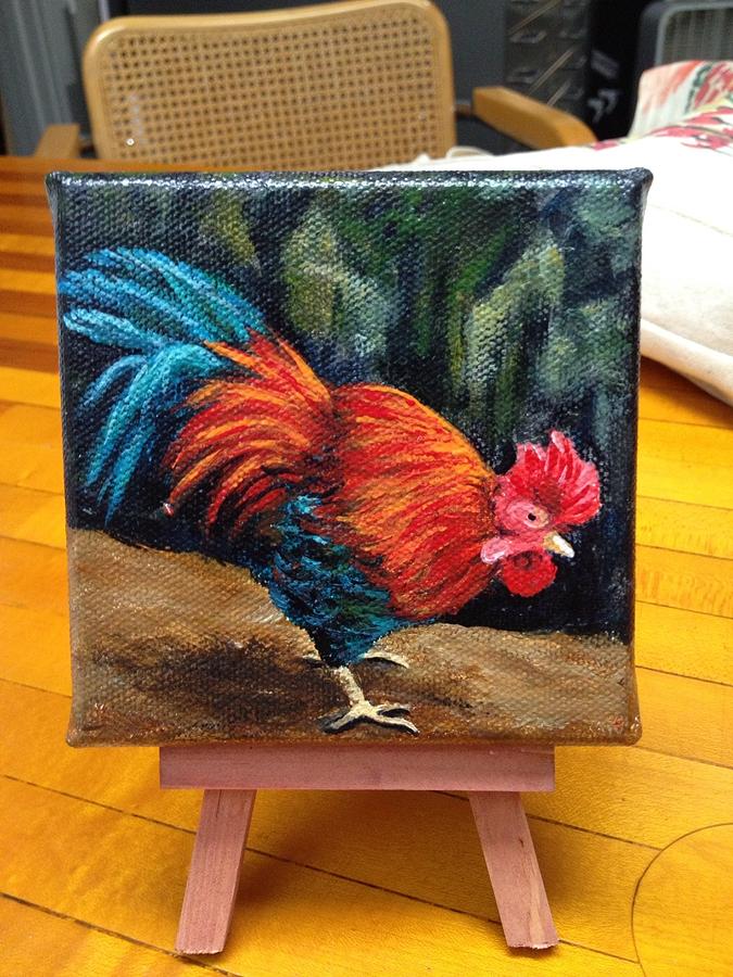 Rooster On The Loose Painting by Darice Machel McGuire