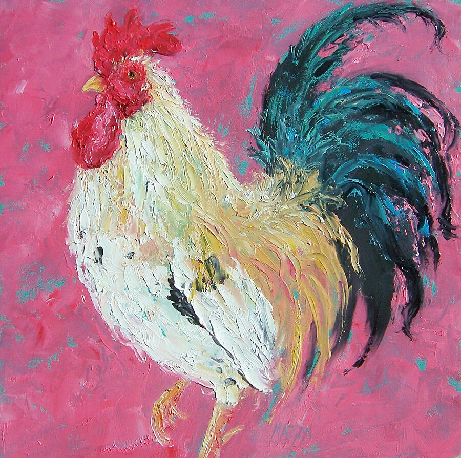 Rueben the Rooster Painting by Jan Matson | Fine Art America