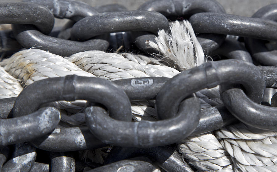 Rope and Chain Photograph by Lindsey Weimer
