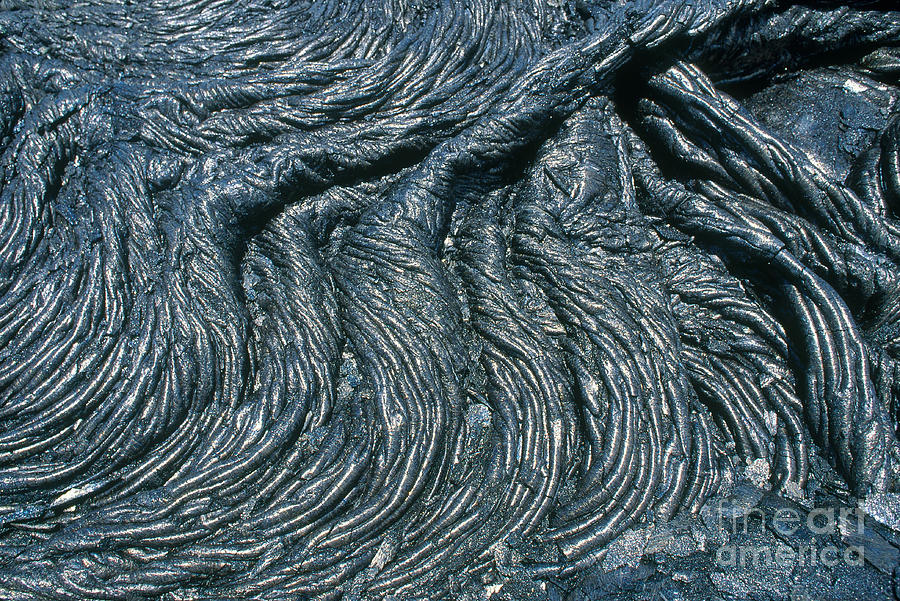 Ropy Surface Of Pahoehoe Lava Photograph by Gregory G. Dimijian, M.D.