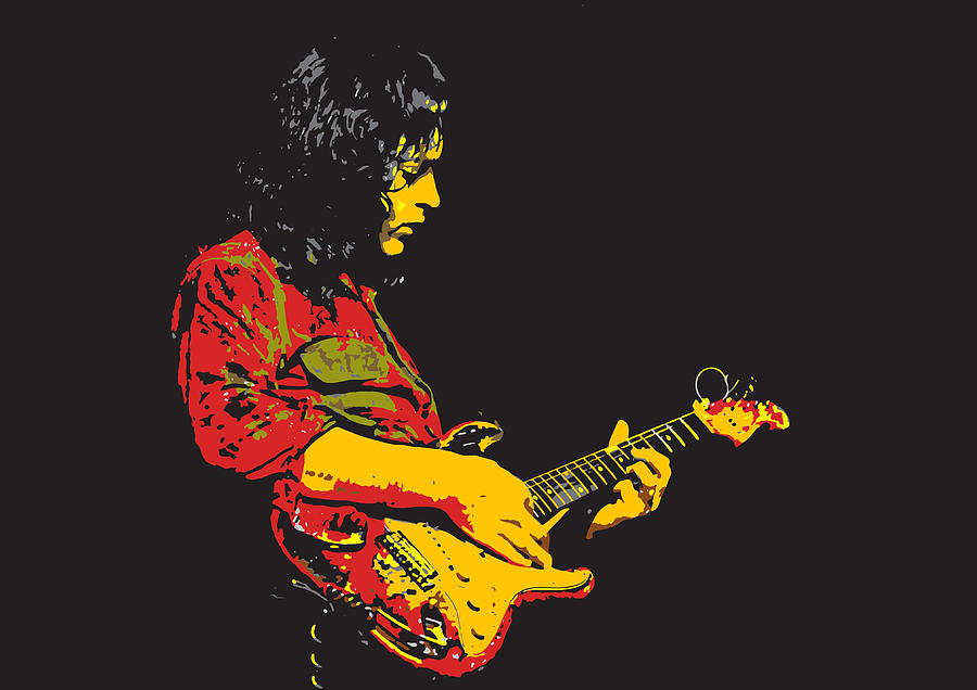 Rory Gallagher Digital Art by Viv Griffiths