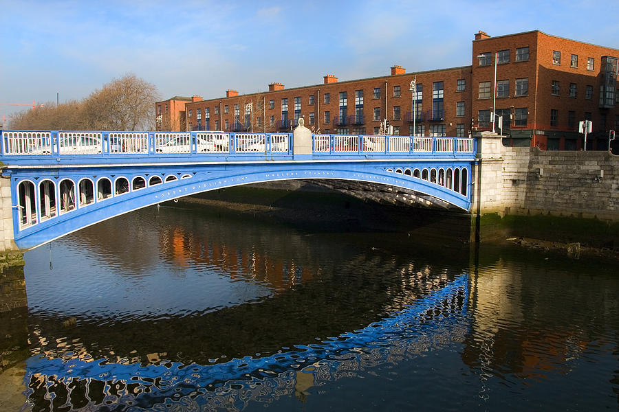 Architecture Photograph - Rory OMore Bridge in Dublin by Artur Bogacki