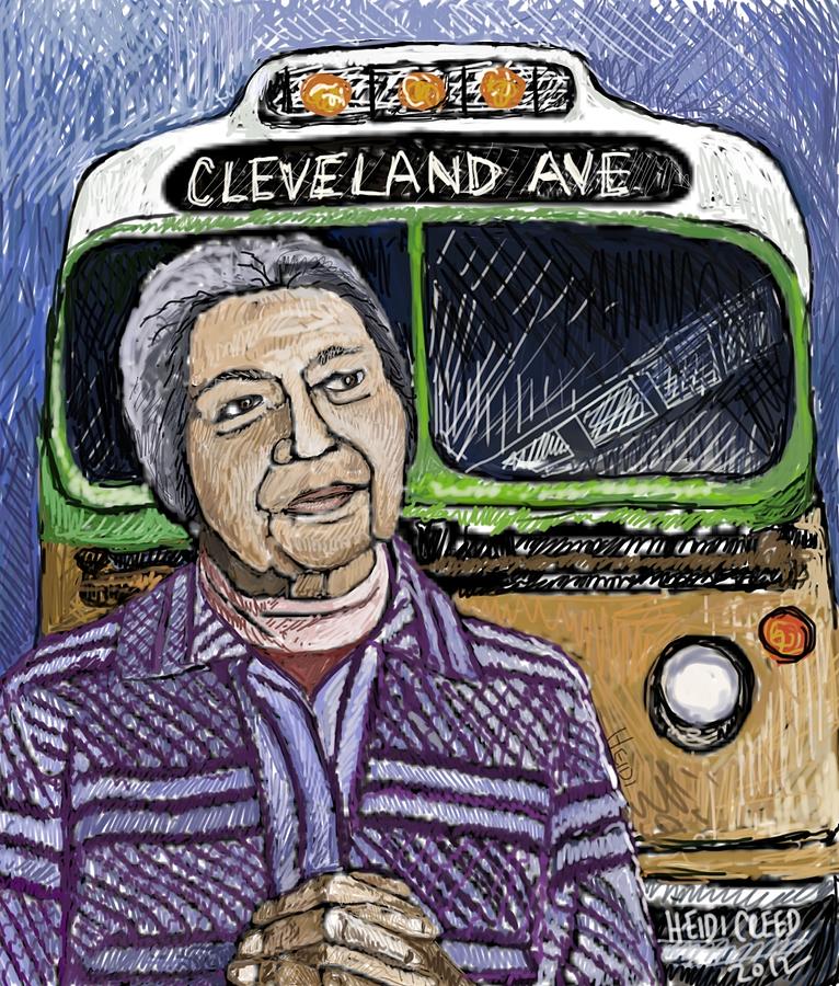 People Drawing - Rosa Parks by Heidi Creed