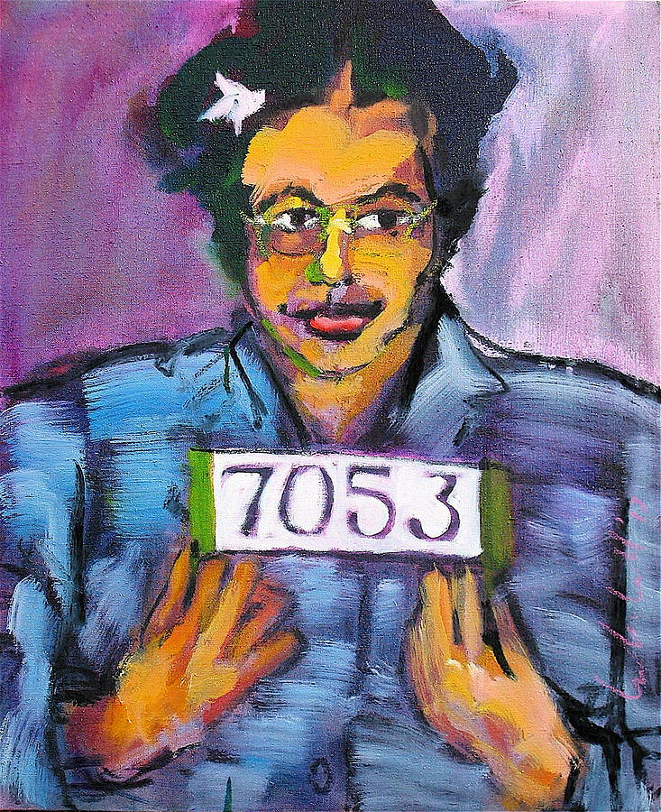 Rosa Parks Painting by Les Leffingwell