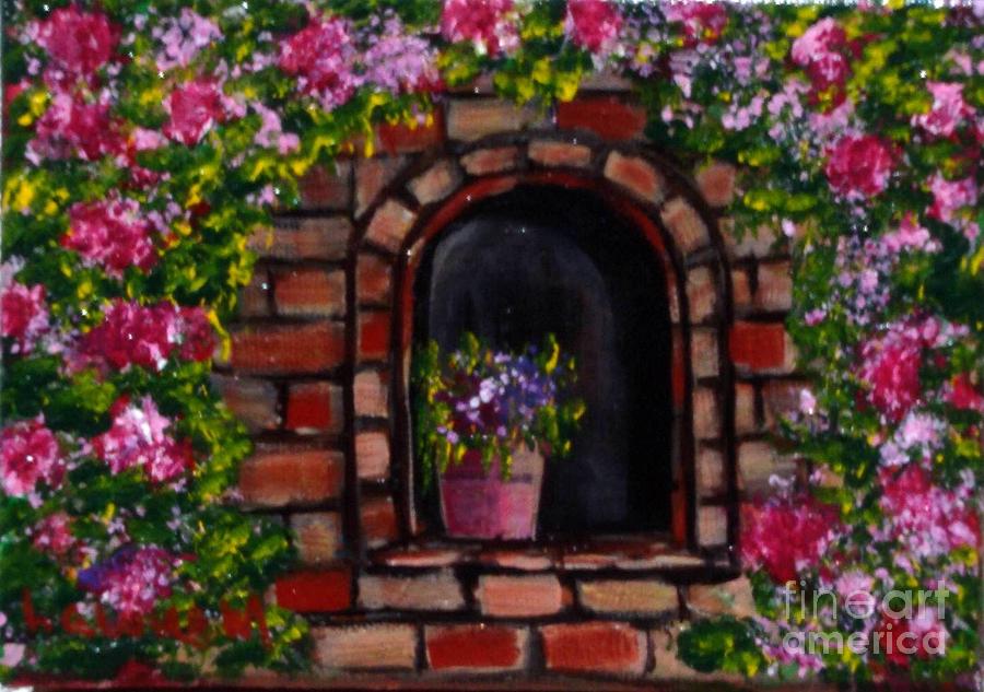 Rosy Alcove Painting by Laurie Morgan