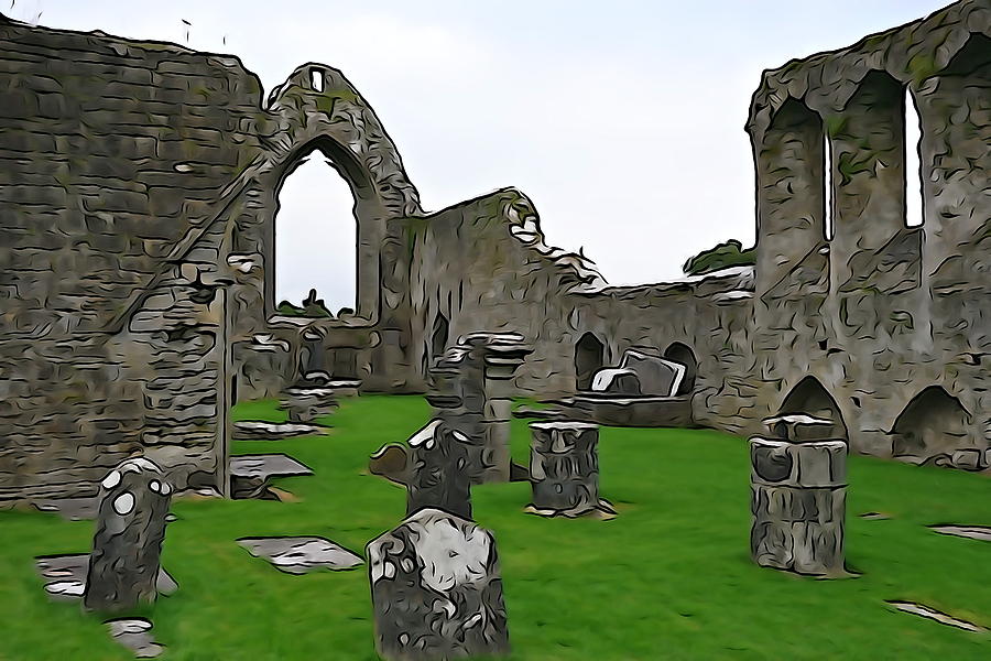 Architecture Photograph - Roscommon Ruins by Norma Brock