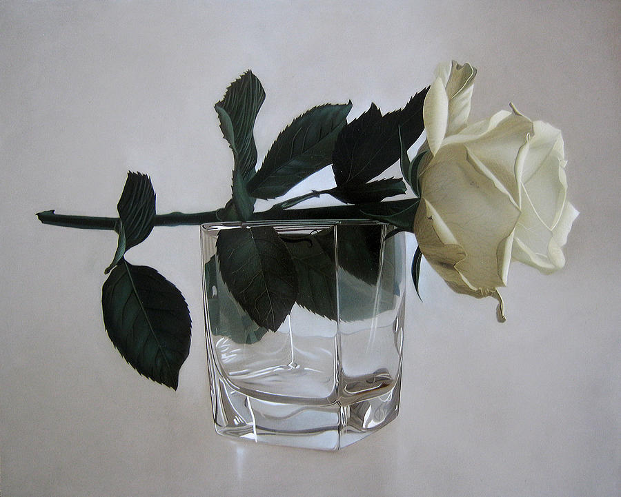 Rose Painting by Andrej Cesiulevic - Fine Art America