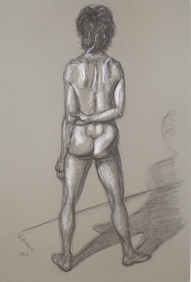 Rose - Back Pose Drawing by Donelli  DiMaria