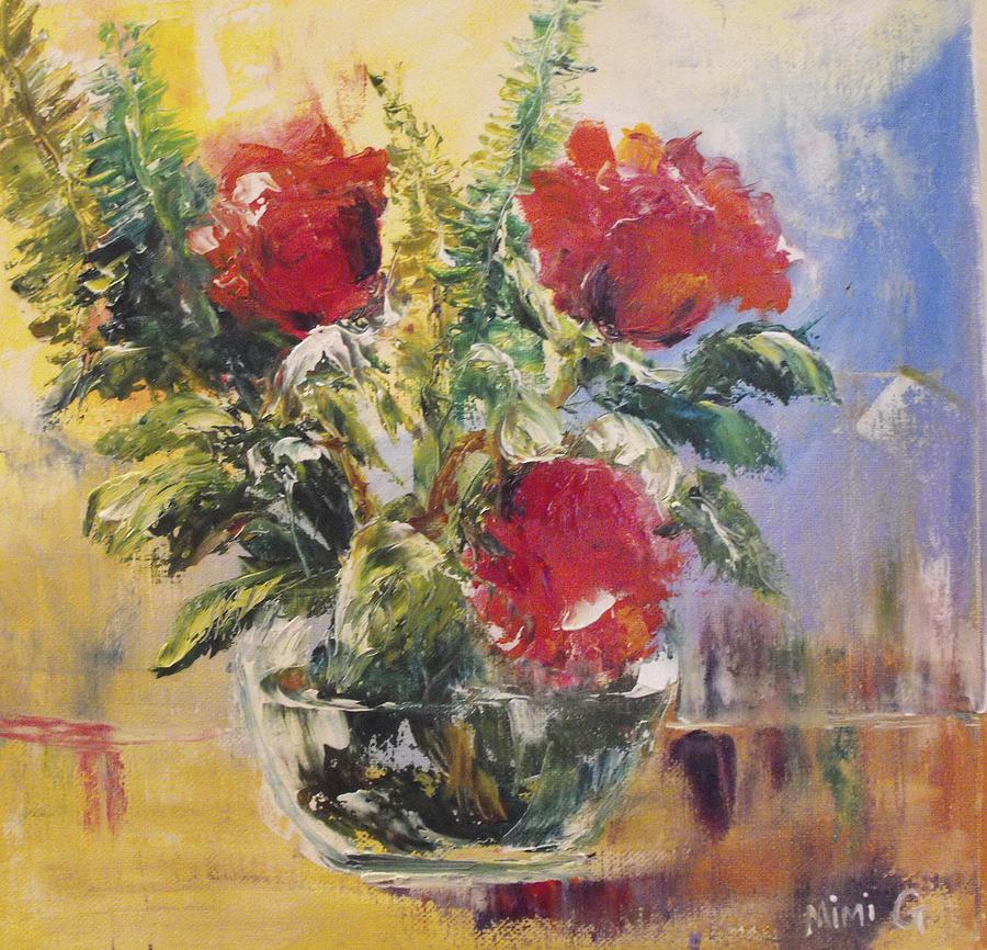 Rose Bowl Painting by Michell Givens