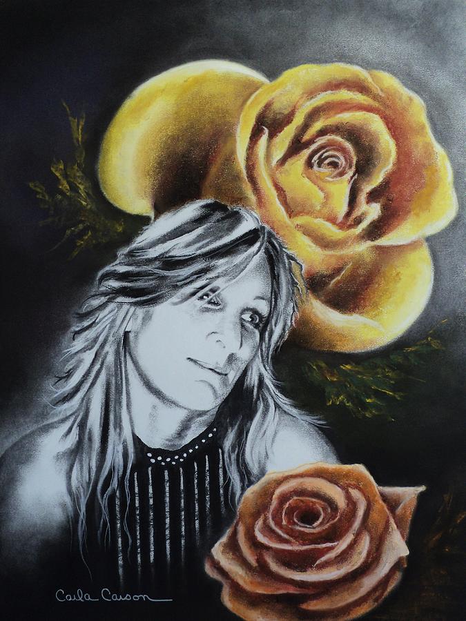 Rose Drawing by Carla Carson