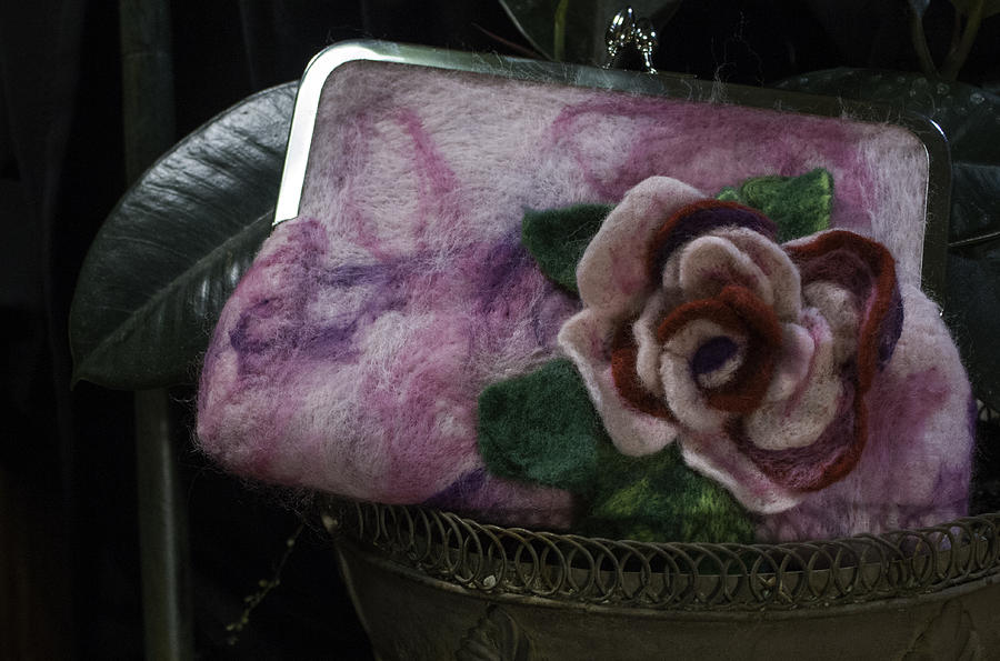 Rose Clutch Mixed Media by Shelley Bain