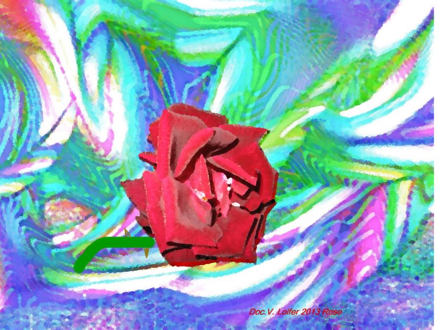 Rose Digital Art by Dr Loifer Vladimir