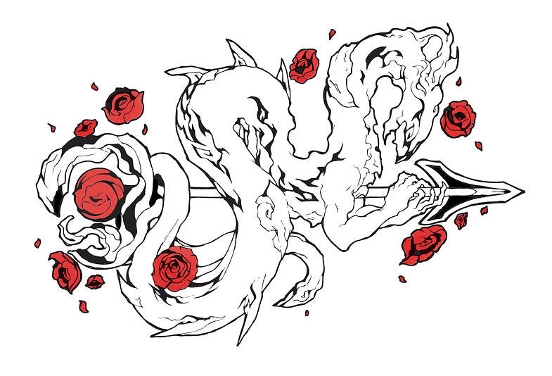 Dragon Digital Art - Rose Dragon by Miguel Karlo Dominado