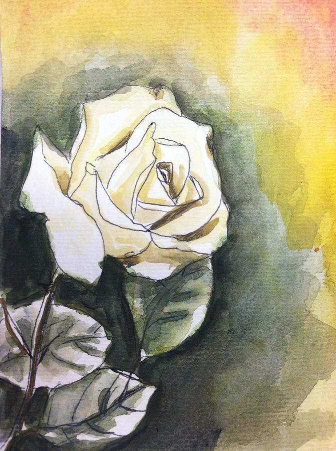Rose Painting by Hae Kim