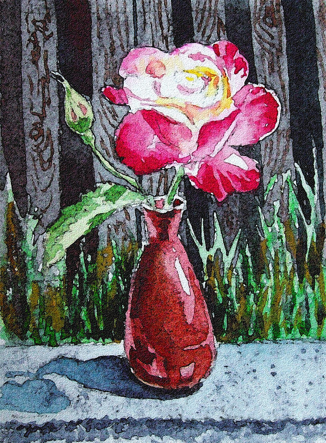 Rose In The Garden Painting