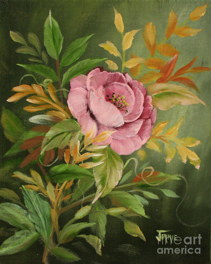Rose Painting by Jimmie Bartlett