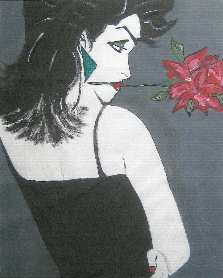 Rose Lady Painting by Nora Shepley