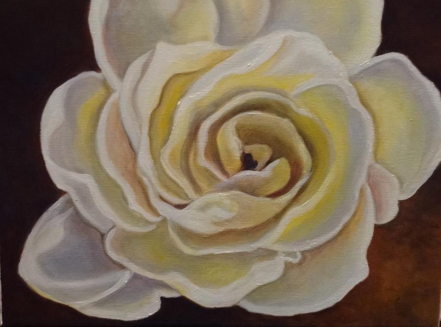 Nature Painting - Rose by Laurine Baumgart