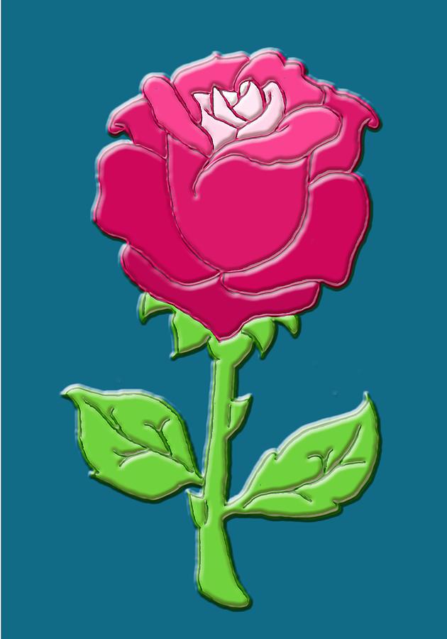 Rose Digital Art by Lovely Arts - Fine Art America