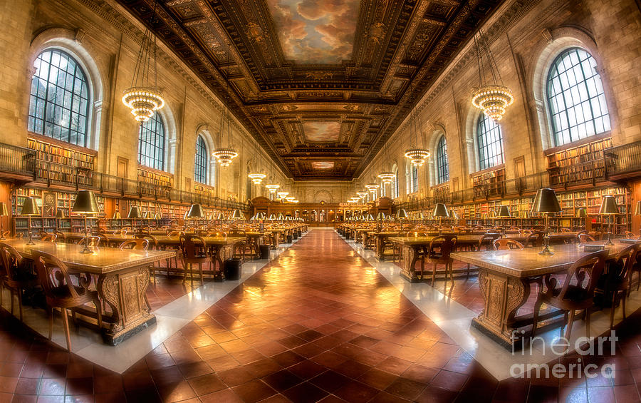 New York City Photograph - Rose Main Reading Room by Jerry Fornarotto