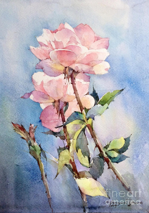 Rose Painting by Natalia Eremeyeva Duarte