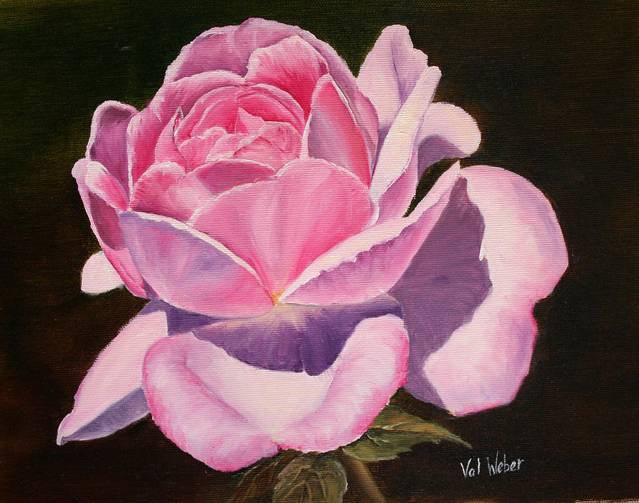 Rose Pink Pink Painting by Valerie Weber | Fine Art America