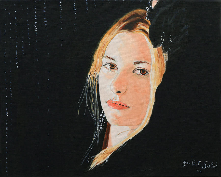Portrait Painting - Rose Princess - The Fire of Compassion by Jean-Paul Setlak