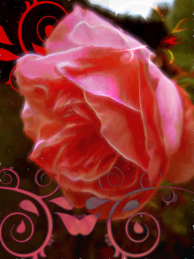 Rose rose and rose Digital Art by Cathy Anderson
