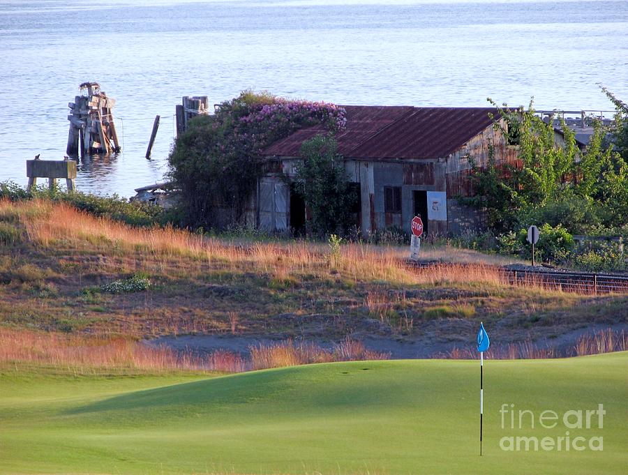 Rose Shack at 17 - Chambers Bay Golf Course Photograph by Chris Anderson
