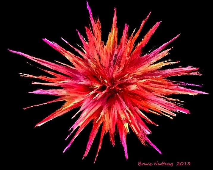 Rose Star Crystal Painting by Bruce Nutting