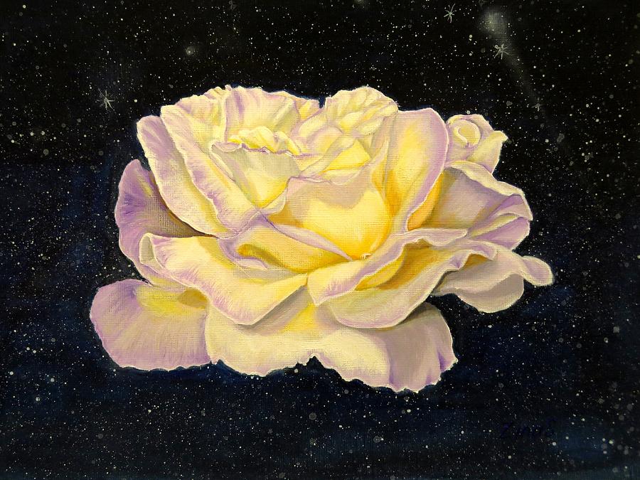 Nature Painting - Rose stars by Zina Stromberg